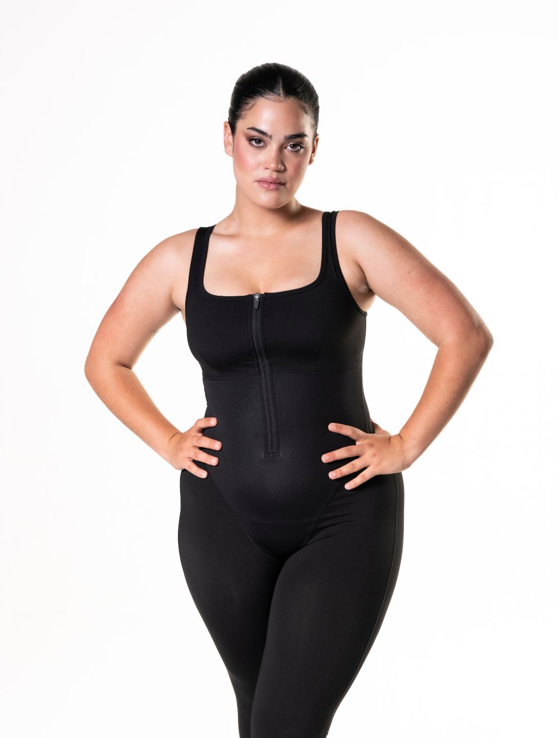 Catsuit mit Frontreißverschluss