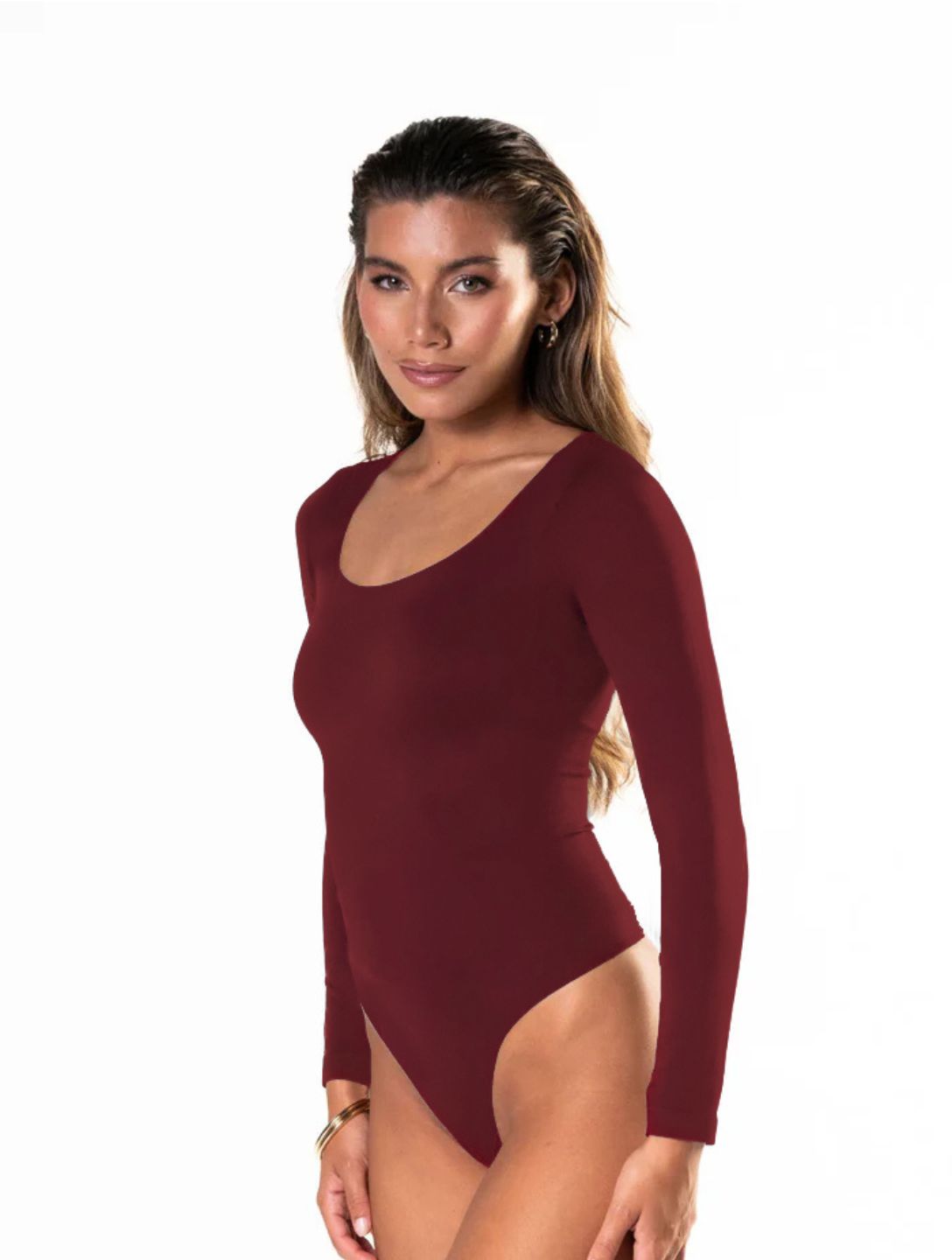 Langarm-String-Bodysuit