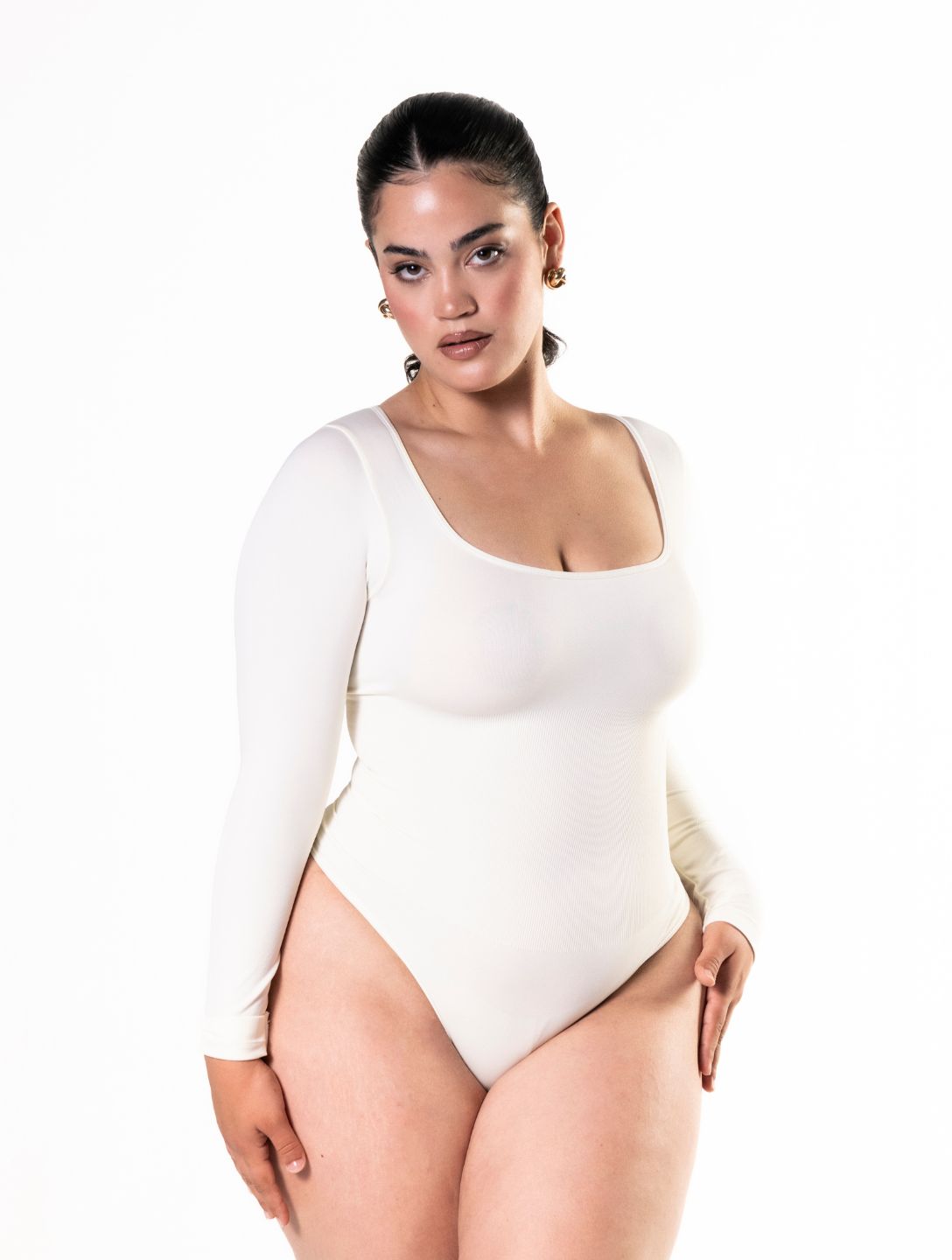 Langarm-String-Bodysuit