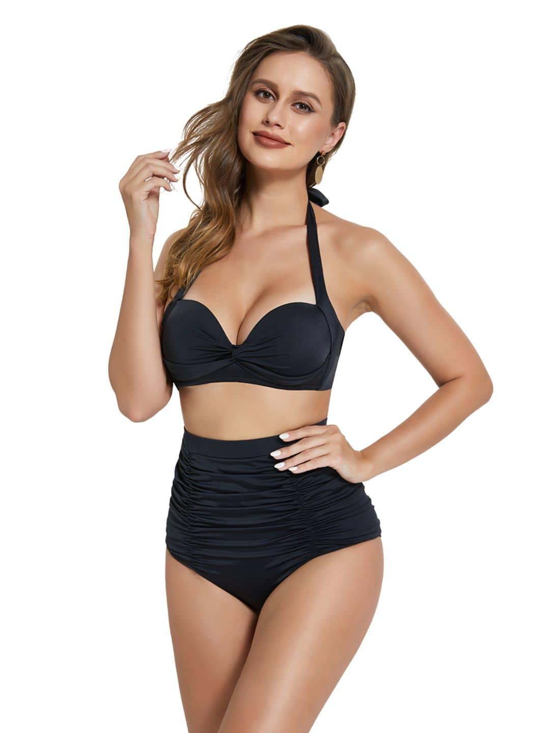 Shapewear-Bikini mit High-Waist-Schnitt