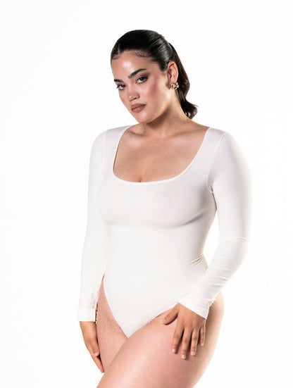 Langarm-String-Bodysuit
