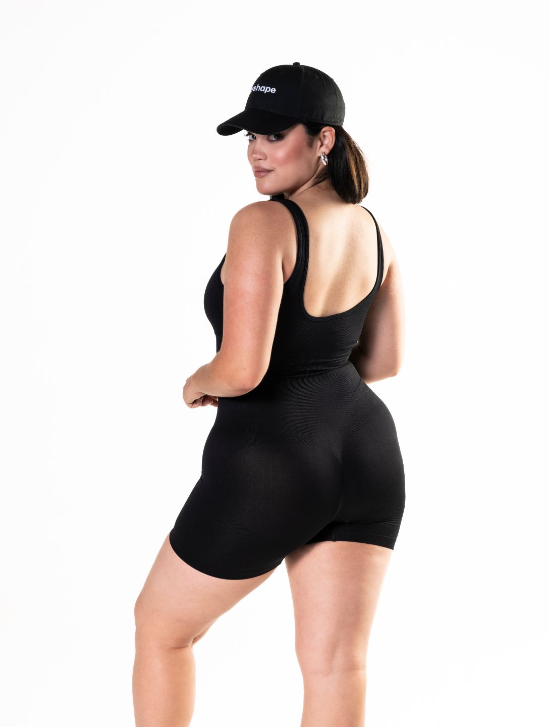 Shapewear-Jumpsuit mit eckigem Ausschni