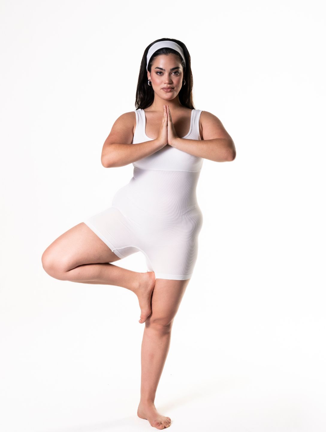 Shapewear-Jumpsuit mit eckigem Ausschni
