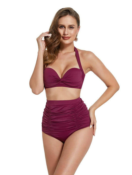 Shapewear-Bikini mit High-Waist-Schnitt